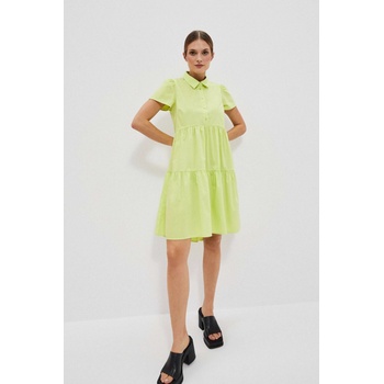 Moodo Светлозелена рокля с риза Moodo Moodo | Zelen | ЖЕНИ | XS