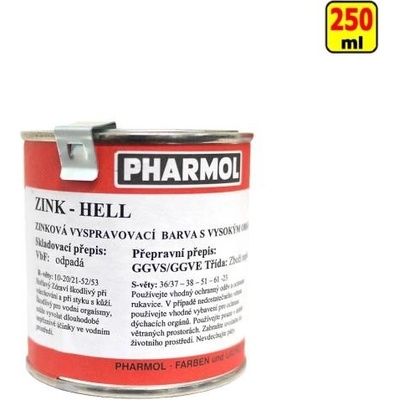 Pharmol Zinková antikorózna farba Zink Hell, 250ml, proti hrdzaveniu a korózii kovov vrátane ocele