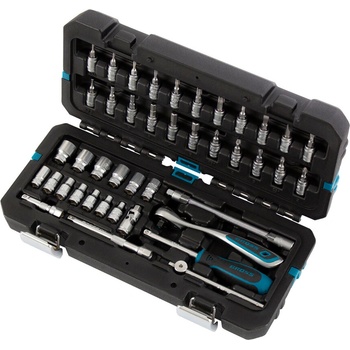 GROSS К-т инструменти, 42 бр. , тресчотка 120 зъба, CrV, 1/4" Gross (14146)