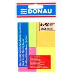 DONAU Samop block. donau. notebook. 38x51mm. 4x50 cards. neon