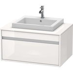 Duravit Ketho - Шкафче за умивалник 43x80x55 см, 1 чекмедже, лъскаво бяло KT679402222 (KT679402222)