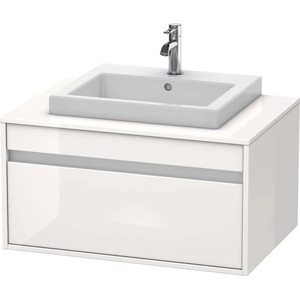 Duravit Ketho - Шкафче за умивалник 43x80x55 см, 1 чекмедже, лъскаво бяло KT679402222 (KT679402222)