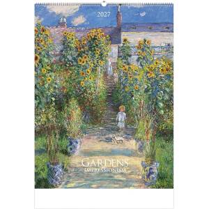 TopTimer Стенен календар TOPTIMER T096 420x560 мм, вертикален, „Gardens impressionism 2027 (T9600-12A)