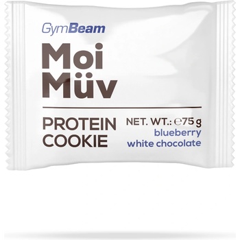 GymBeam MoiMüv Protein Cookie 75 g боровинка и бял шоколад