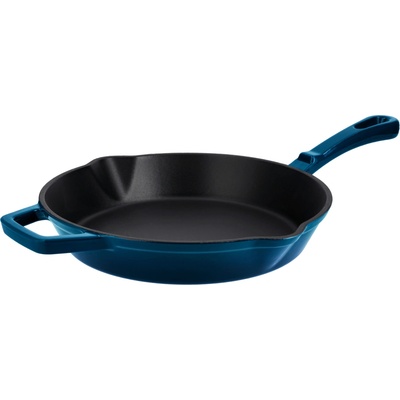SILVERCREST Litinová grilovací pánev Premium, Ø 25 cm (kulatá, modrá)