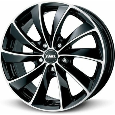 RIAL LUGANO 8,5x19 5x112 ET45 black polished