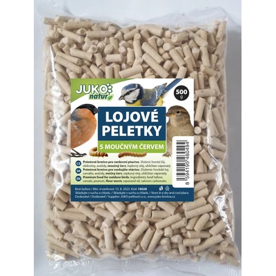 Juko Lojové peletky s moučným červem 0,5 kg