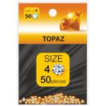  Декоративни камъчета за маникюр topaz, 1.6 мм ss4, der3194, пакет 50 бр (der3194)