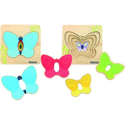 Beleduc viacvrstvové puzzle Motýľ
