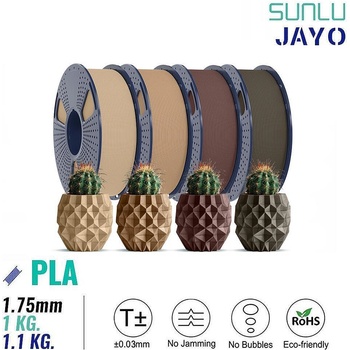 Sunlu / jayo Филамент Wood PLA SUNLU / JAYO - 1.75mm, 1kg / 1.1kg - с 20% дървесна пудра за FDM 3D принтери