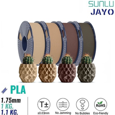 Sunlu / jayo Филамент Wood PLA SUNLU / JAYO - 1.75mm, 1kg / 1.1kg - с 20% дървесна пудра за FDM 3D принтери