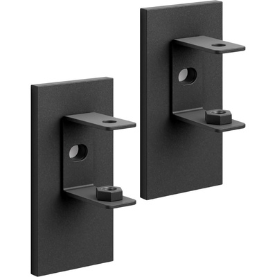 ZACK Стенна скоба LINEA, комплект 2 бр. , черна, неръждаема стомана, Zack (ZACK40585)