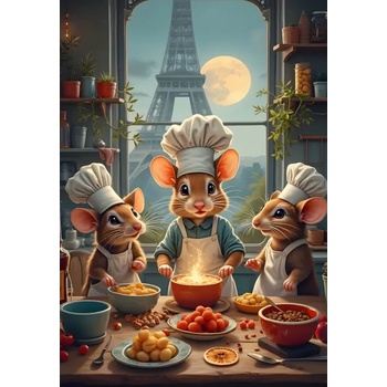 Bluebird Puzzle - Puzzle Little Chefs of Paris - 1 000 piese
