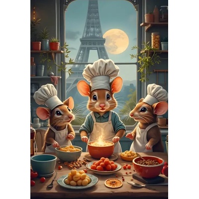 Bluebird Puzzle - Puzzle Little Chefs of Paris - 1 000 piese