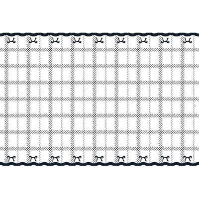 PartyDeco Papírový ubrus Mašličky 180x120 cm