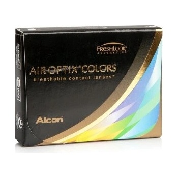 Alcon Air Optix colors Green barevné měsíční nedioptrické 2 čočky
