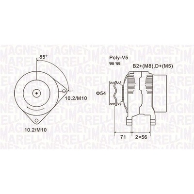 Generátor MAGNETI MARELLI 063731833010