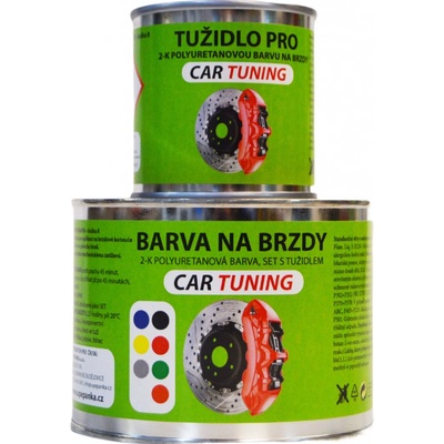 CARTUNING 2-Komponentní polyuretanová barva na brzdy 0,33kg, set s tužidlem Odstin: ČERVENÁ DOPRAVNÍ 3200 | Zboží Auto