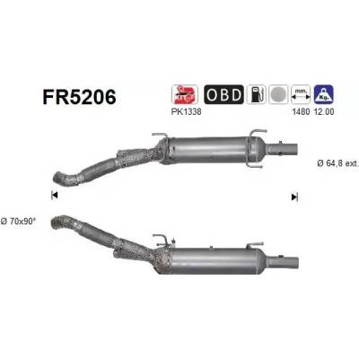 AS Filtr pevných částic ASA FR5206