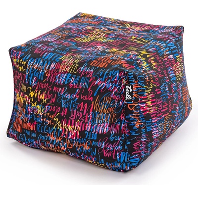 Tuli Kuba snímateľný poťah polyester vzor graffiti čierna