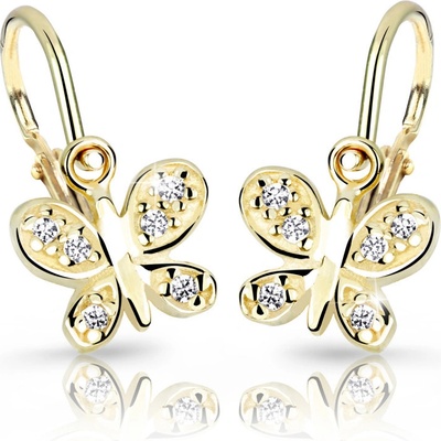 Cutie Jewellery dětské zlaté C2748Z bílá