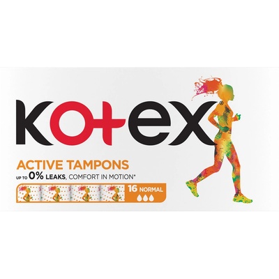 Kotex Sportovní Tampóny Active Normal 16 ks