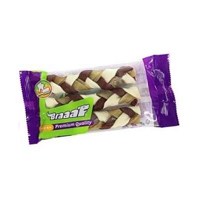 Braaaf Braaf Dog - Лакомство за кучета - усукани плитки, х 12 см