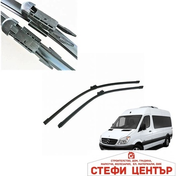 Paolo Предни чистачки съвместими с Mercedes Sprinter 2005/ Vaneo 2004/ VW Volt/VW Crafter 2бр/к-т (65198)