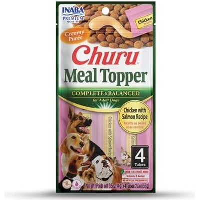 Inaba Churu Meal Topper dog Kura s lososom 4 tuby 56 g