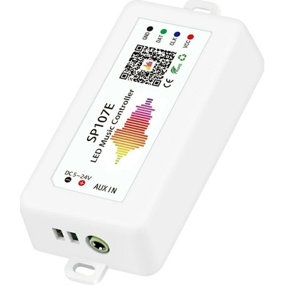 HurtLED DIGITÁLNÍ RGB LED páskový ovladač SPERLL SP107E 5-24V Hudební