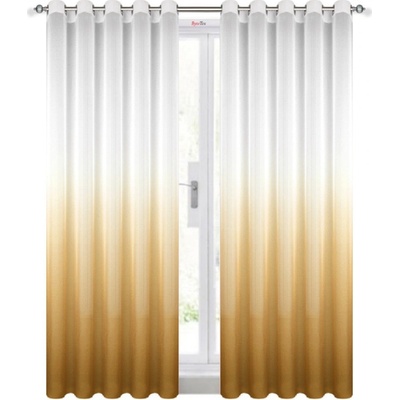 BytoTex Hotové voálové záclony Nani cappuccino 2 x 145 x 250 cm