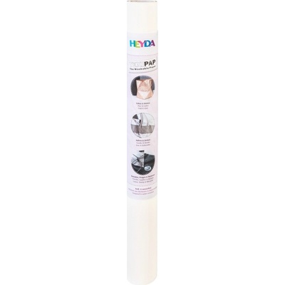 HEYDA Papír se vzhledem kůže bílý 50 × 110 cm