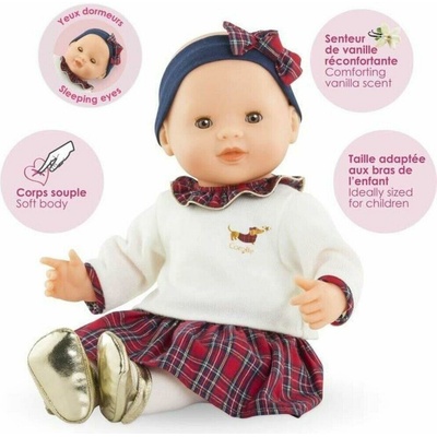 Corolle Suzanne Corolle Holidays Mon Grand Poupon vianočná edícia s hnedými klipkajúcimi očami 36 cm