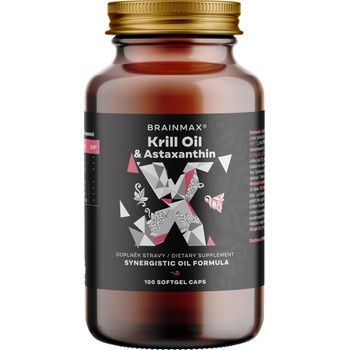BrainMax Krill Oil с астаксантин, 500 mg, 100 софтгел капсули