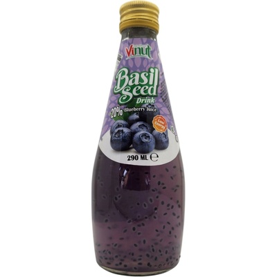 VINUT Nápoj so semienkami bazalky čučoriedka 290 ml