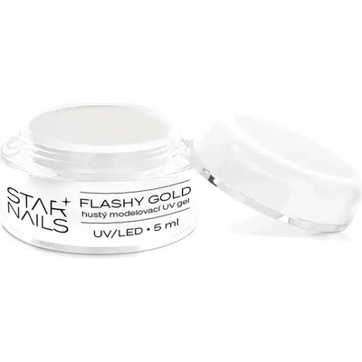 Starnails efektový stavební Uv Led gel gold 5ml –