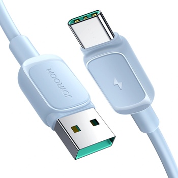 JOYROOM Кабел Joyroom S-AC027A14, USB към USB-C, 3A, 1.2m, син (S-AC027A141BL)