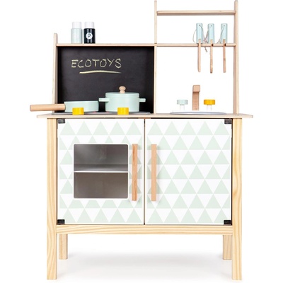 ECOTOYS Дървена Кухня За Деца EcoToys CA12092 (CA12092)