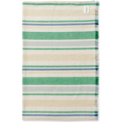 Marc O'Polo Карирано одеяло Torre раиранао 150 x 200 см зелено (101099-581-01)