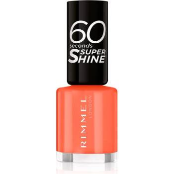 Rimmel 60 Seconds Super Shine лак за нокти цвят 404 Ora-ngy Vibe 8ml