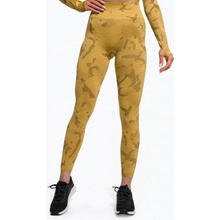 Gymshark dámské tréningové legíny Adapt Camo Savanna Seamless yellow/white