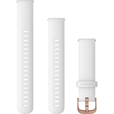 Garmin Quick Release silikónový remienok 18 mm, white/rose gold 010-12932-0F