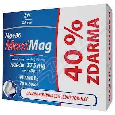 Zdrovit MaxiMag Hořčík 375 mg + B6 70 kapsúl