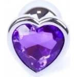  Decorative anal plug with heart steel crystal 7cm - mallbg - 18,89 лв