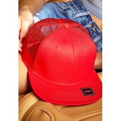 Urban Classics Шапка с козирка в червено MoneyClip Trucker Snapback CapUB-10630-00199 - Червен, размер one size