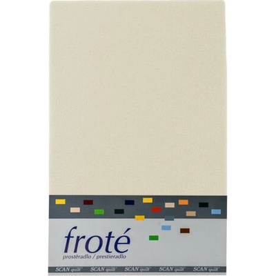 Scanquilt Prestieradlo froté smotanové 160x200