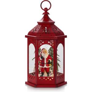 Markslöjd 704975 - LED коледна украса ROLF LED / 3xAA фенер червен (ML0883)