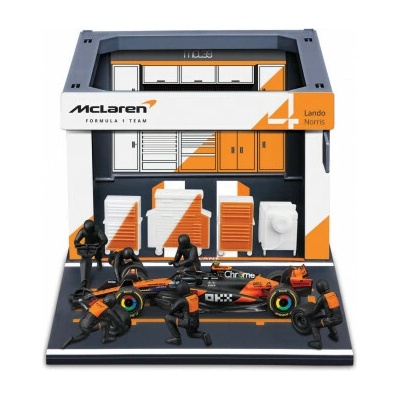 Bburago Bburago - Formula Racing F1 Pit Pass set - McLaren Team MCL39 (2025) 4 Lando Norris 1:43