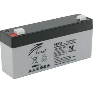 Ritar Оловна батерия RITAR, (RT632) AGM, 6V, 3.2Ah, 134 /34 /60 mm, Терминал1 (RITAR-RT632) - xtreme