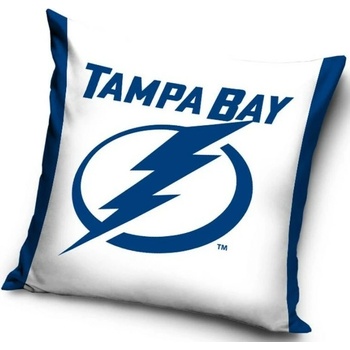TipTrade Velurový vankúš NHL Tampa Bay Lightning 40x40